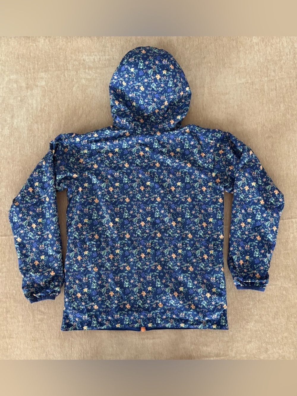 Columbia Kids Pixel Grabber Reversible Hooded Jacket Blue Floral - Size L - Picture 2 of 8